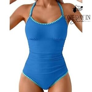 Eomenie Tie Back One Piece Swimsuit Size S